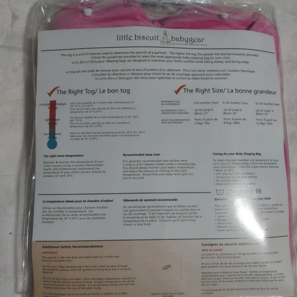 baby sleeping bag 2.5 tog 6-18 Months - Picture 2 of 6